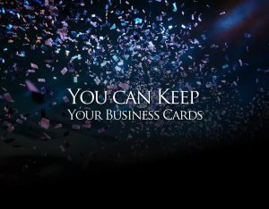 business cards header